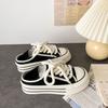 With Skirt Platform Two Wear Canvas Shoes Women 2025 Summer New Retro Versatile Niche One Pedal Half Drag Shoes