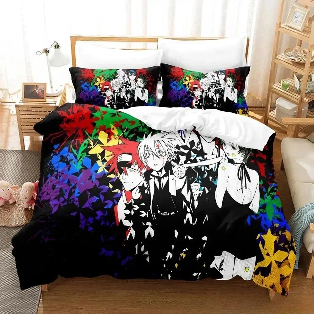 

New D.Gray-man Printed Bed Set Duvet Cover Pillowcase Bedding Set Bed Linen Sheet Quilt Cover Full Queen King Size 70x133cm 2pcs