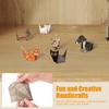 Creative DIY Paper Origami Cats 200 Sheets DIY Origami Paper Handmade DIY Paper Cat Dog Fun Art Craft Folding Animal Folding Set