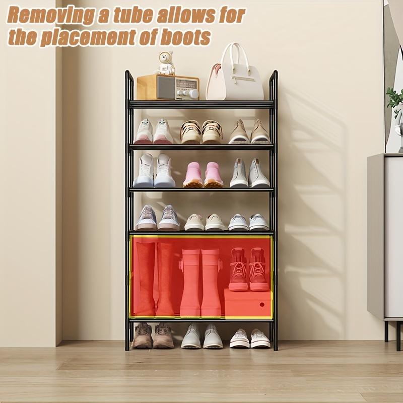1 Multi-layer Stackable Shoe Rack - Large Capacity Storage, Easy To Install and Remove, Space Saving Design, Durable, Sturdy, Multifunctional