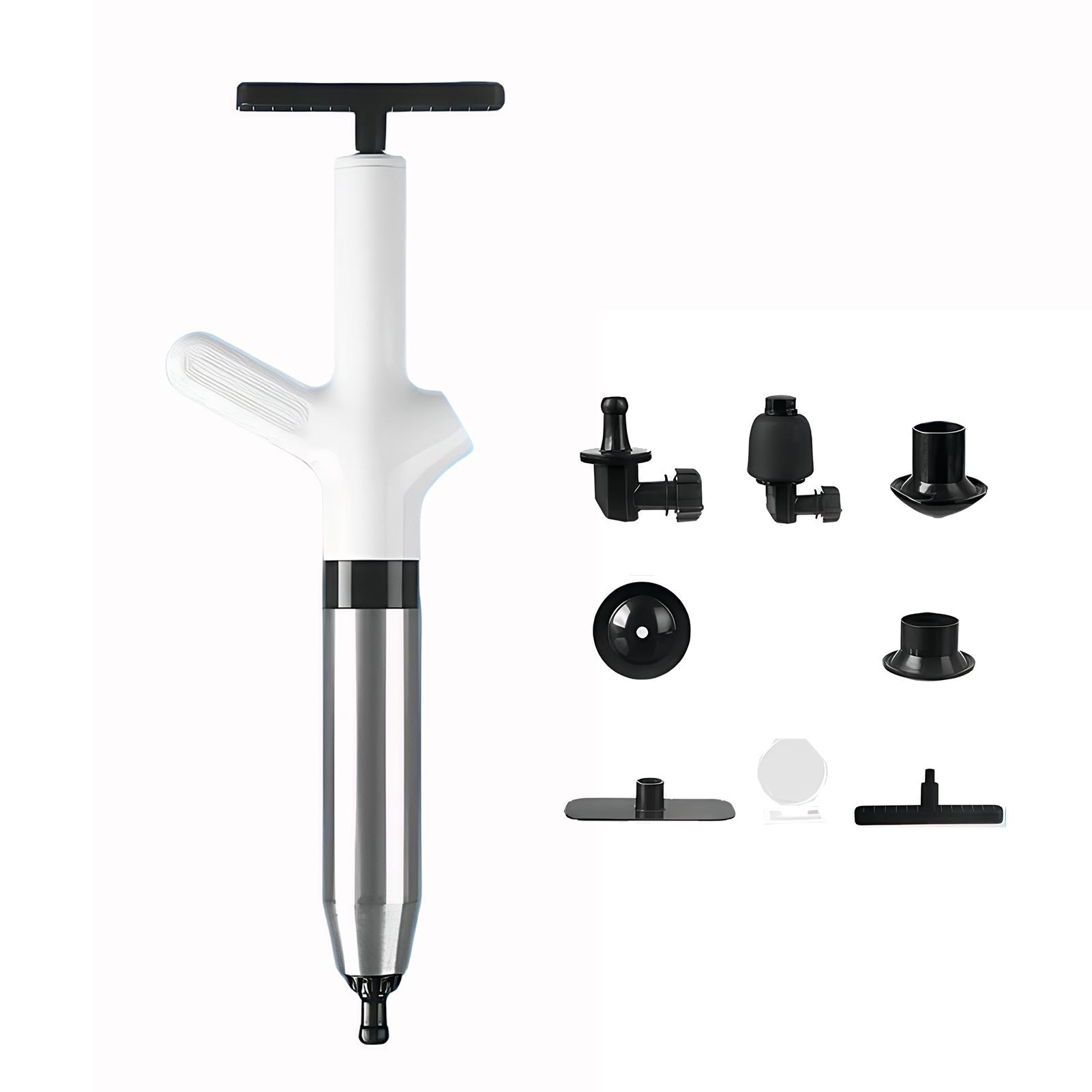 

High Pressure Drain Plunger Pipe Plunger Dredge Clog Bath Toilets Bathroom Shower Sink Bathtub Toilet Clogged Unclogging Device синій