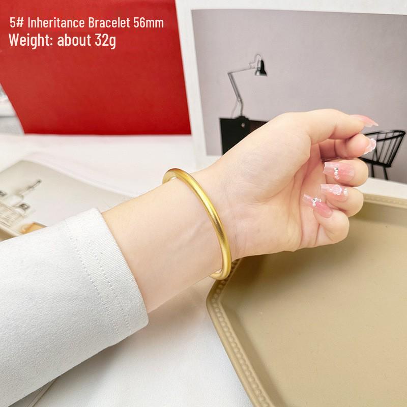 Vietnamese Gold Heritage Lotus Bracelet for Women: Long-Lasting, Ancient Chinese Style, Colorfast Simulation