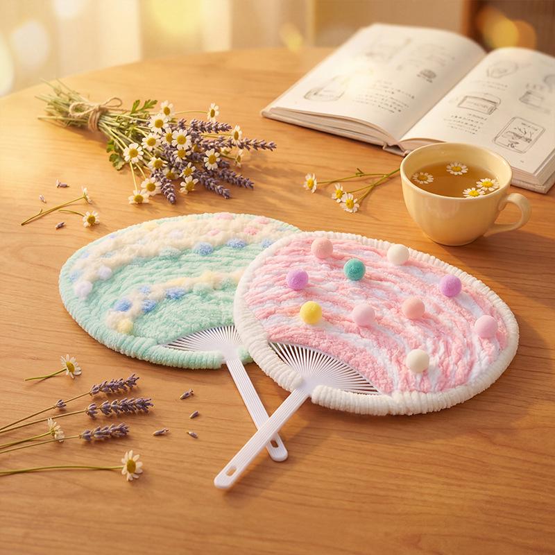 June 1st Children's Day DIY Cartoon Wool Knitting Fan Toy Kit