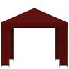 Gazebo 3 X 3 M Burgundy Polyester and Steel 190 Gsm
