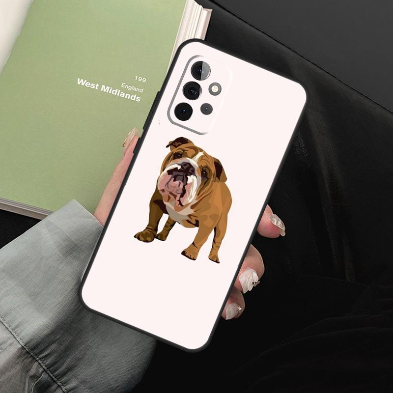 English Bulldog For Samsung Galaxy A05 A06 A36 A26 A16 A54 A34 A14 A22 A32 A52 A55 A35 A15 A53 A13 A56 Case