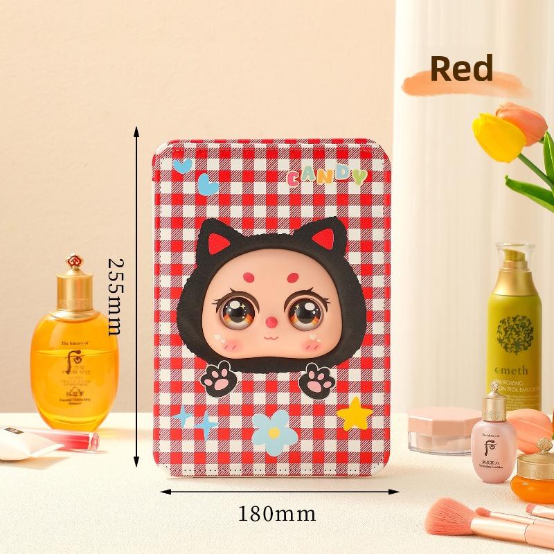 Folding Makeup Mirror, Desktop Makeup Mirror, Student Dormitory Standing Dressing Mirror, Portable Folding Flip Cover Mirror