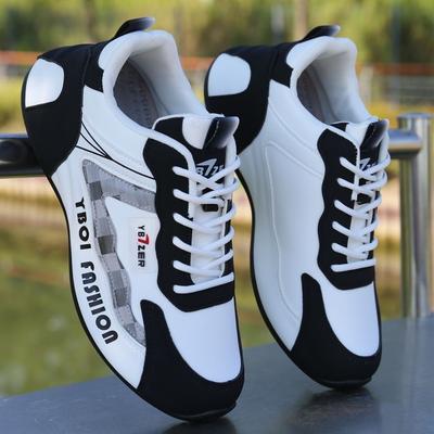 High-end Men's Shoes Autumn Leather Waterproof Sports Shoes Youth Lightweight Versatile Dad Casual Shoes Student Running Shoes