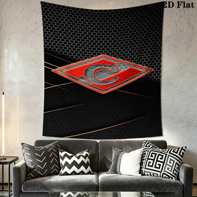 Spartak Moscow Roar Wall Hanging Printed Fabric Blanket Decorative Tapestries for Bedroom Living Room Home Decor