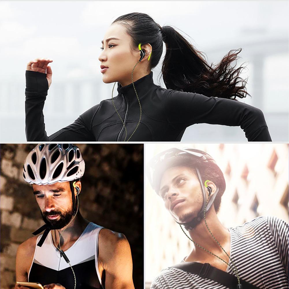 Earphones 3.5mm Sport Earphone Super Stereo Headsets Sweatproof Running Headset With Mic Ear Hook