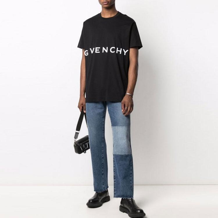 Givenchy 4G Embroidered Oversized T Shirt Men's BM71543Y6B-001
