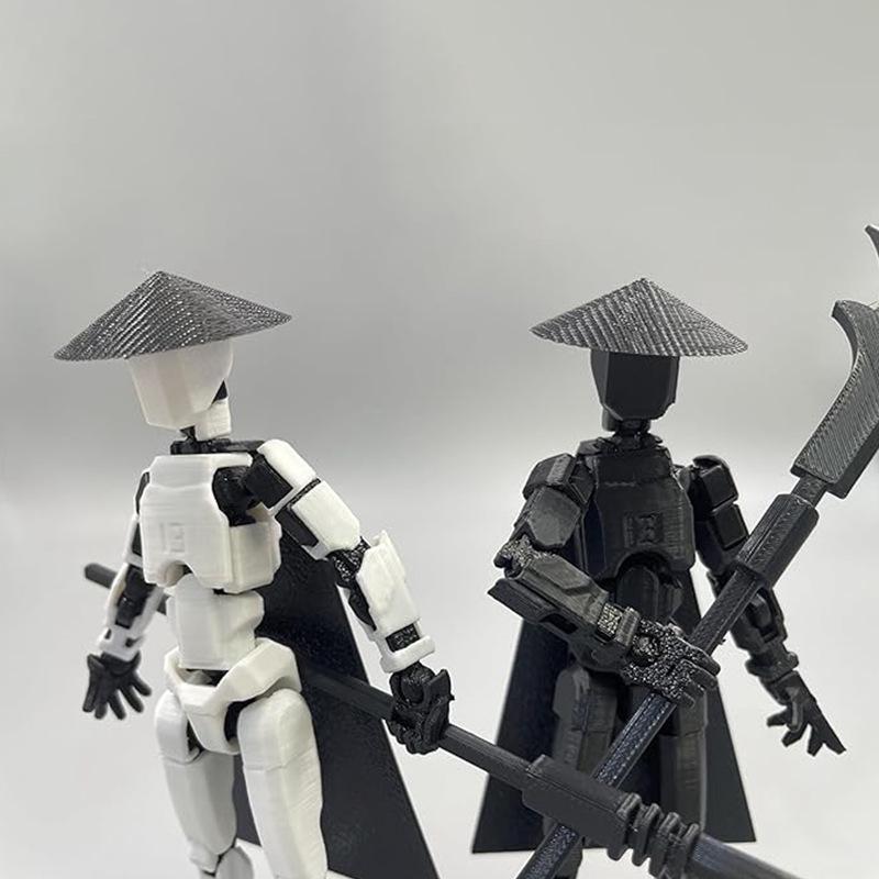 Articulated Figure Lucky Doll: Multi-jointed 3D-Printed Xia Ke Xing Series DIY Desktop Decoration