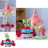 Fluffy Spongebob Patrick Star Squidward Plush Toy Pendant Soft Stuffed Doll For Girls And Boys