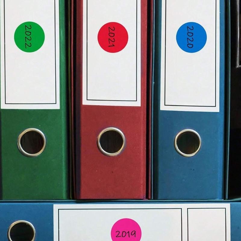 4000Pcs Multicolored Round Sticker 25mm Adhesive Dot Sticker Packgaing Labels for Journal Planner Wrapping Labelling