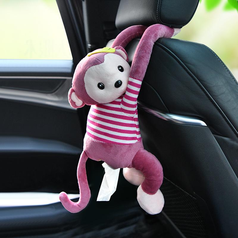 

Car Monkey Hanging Tissue Box - Creative Back Seat Dispenser & Interior Ornament