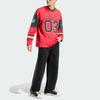 Adidas Originals Hockey Long V-Neck Sports Comfortable Casual Loose Long Sleeve T-Shirt Men Tops KU9187