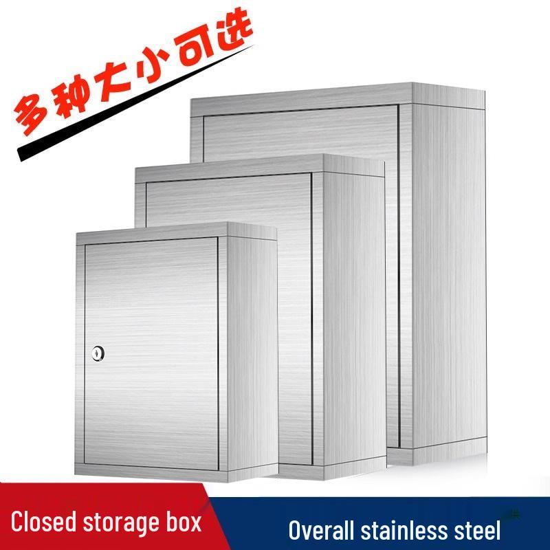 Lockable Wall-Mounted Stainless Steel Phone and Data Storage Box