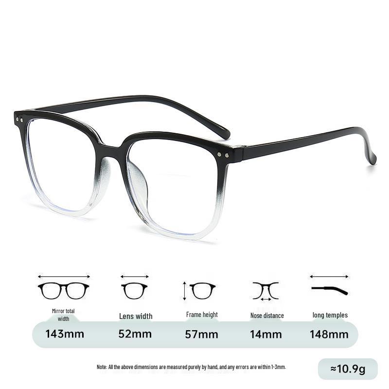 Trendy Unisex Korean-Style Myopia Glasses with High-End Anti-Blue Light Frames