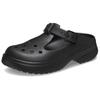 Crocs Comfortable Versatile Hole Shoes 4cm Women's Black