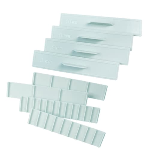 Gevrkjenp Roll Cake Cutting Tool, Cutting Scale - 8 Pieces Cake Roll Divider, Safe Clear Scale for Accurate Dough Thickness, Cookie Dough Tool for Cut