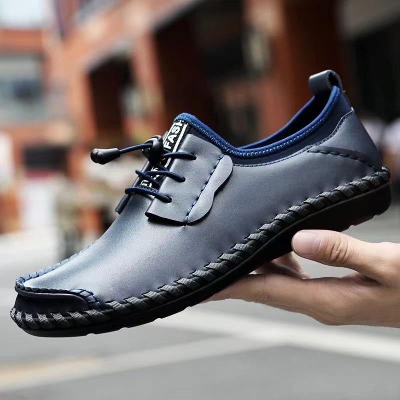 

Tail goods высококачественная кожаная повседневная кожаная обувь больших размеров для отдыха на природе обувь ручной работы 38 синий