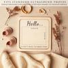 7x5cm DIY Wooden Memory Keepsake Picture Frame Pregnancy Announcement Home Decor for Ultrasound Photo for Kids Grandparents