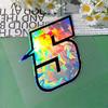 1PC 0to9 Arabic Numerals Holographic Carbon Motorcycle Stickers Waterproof for Motorbike Fairing Fuel Tank Scooter Vinyl Decals