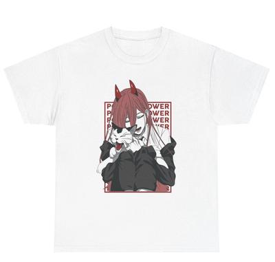 Anime Power Meowy Shirt, Japanese Manga Style Shirt Chainsaw Man