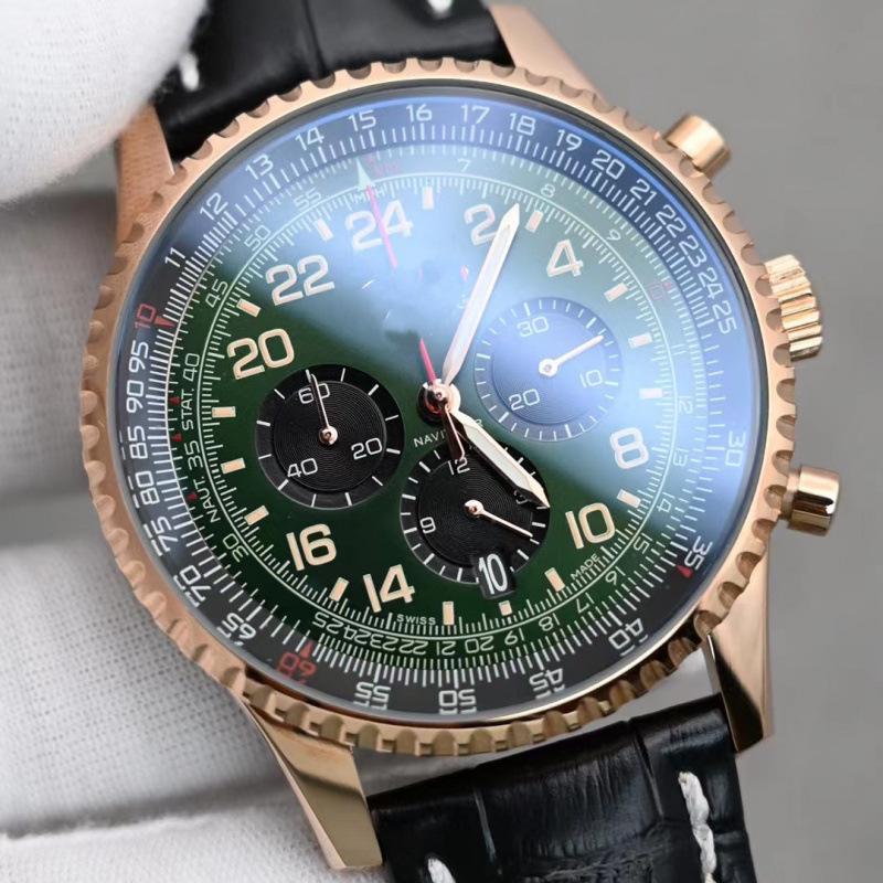 BNL Gear Letecké chronografy B01: Luxusní multifunkční pánské sportovní hodinky s quartzovým strojkem