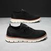 2025 British style men's shoes summer breathable sports shoes fly-woven mesh shoes men's large size 48 size running trendy shoes