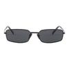 Prada [Available Prescriptions] Solid Color Design Rectangular Sunglasses Women's Black