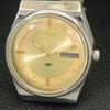 VINTAGE CITIZEN AUTOMATIC 8200 JAPAN MENS GOLDEN COLOR DIAL WATCH a702746-1 R210-a702746