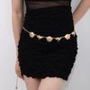 Atmospheric metal waist chain, women's adjustable dress waist, multi-layer premium chain belt.