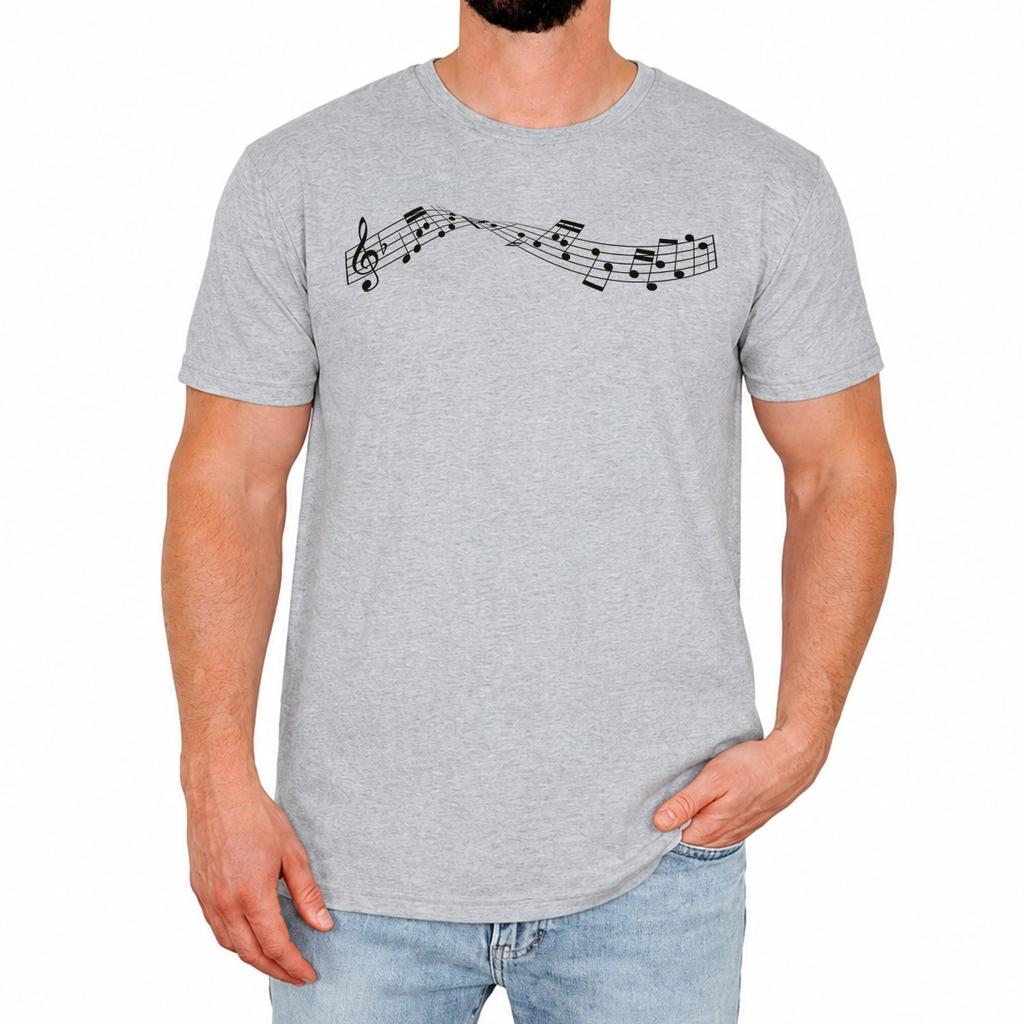 Musical Notes Mens T-Shirt Fun Music Lover Quote Funny Birthday Gift