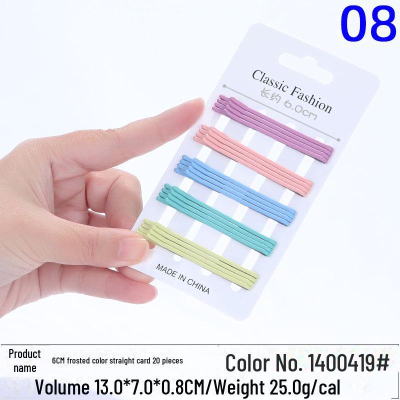 Multicolor Black Wave Hair Clips: One-Line, U-Shaped, Gold & Silver, Steel, Ball Head, Hairpin Set