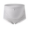 High-Waisted Pure Cotton Ribbed Maternity Underwear - Suitable for All Pregnancy Stages, Plus Size Available