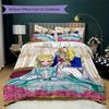 Versailles Rose Love Pattern Bedding uilt Set uilt Cover Pillowcase Home Decoration Birthday Gift (1 * duvet cover + 2 * pillowcase without core)238
