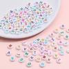 Acrylic A-Z 26 Letter Round Beads Colorful Alphabet Loose Spacer Beads For Jewelry Making Diy Bracelet Necklace Accessories