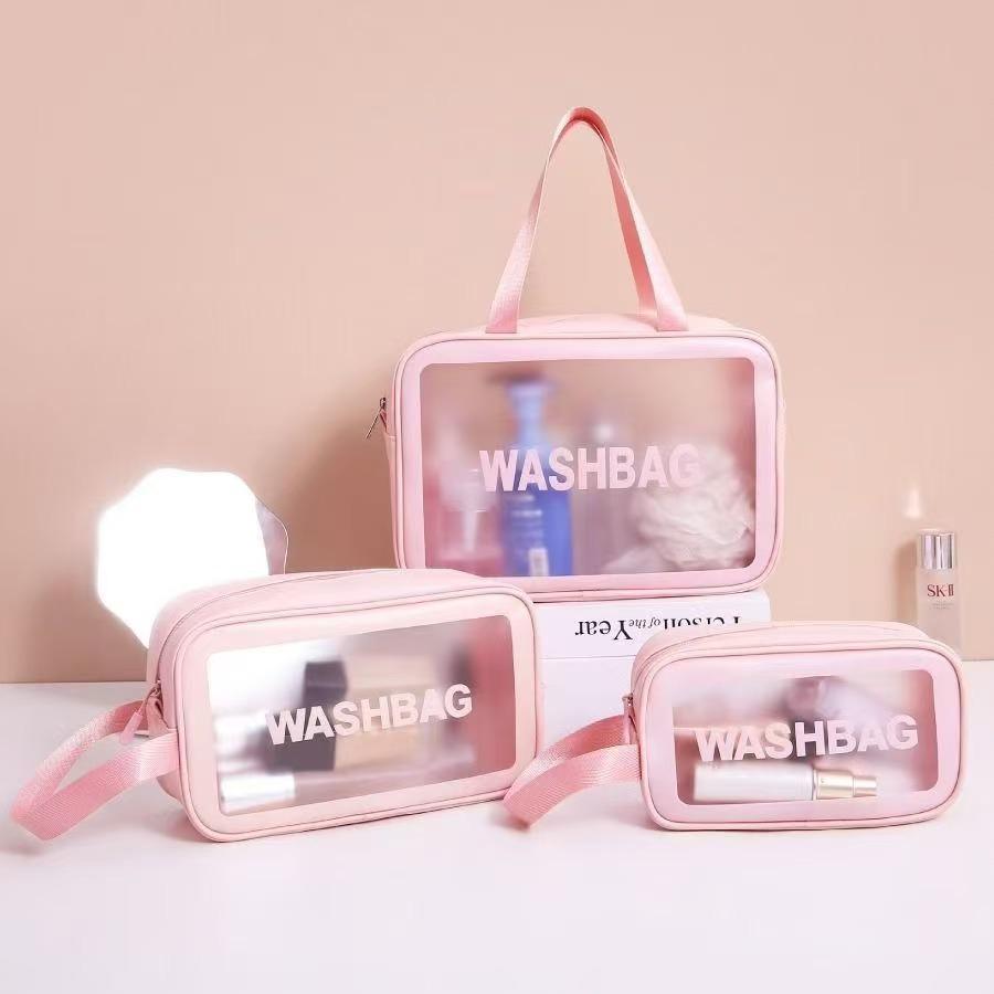 Large Capacity Wet/Dry Cosmetic Bag for Women - Portable Travel Toiletries Organizer 2023