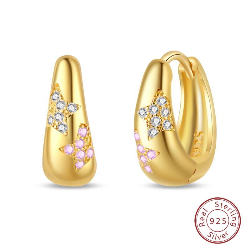 Luxus Goldene Muschel Seestern Perlen Ohrstecker 925 Silber Schmetterling Herzförmige Anhänger Perlenohrringe Für Frauen Party Schmuck