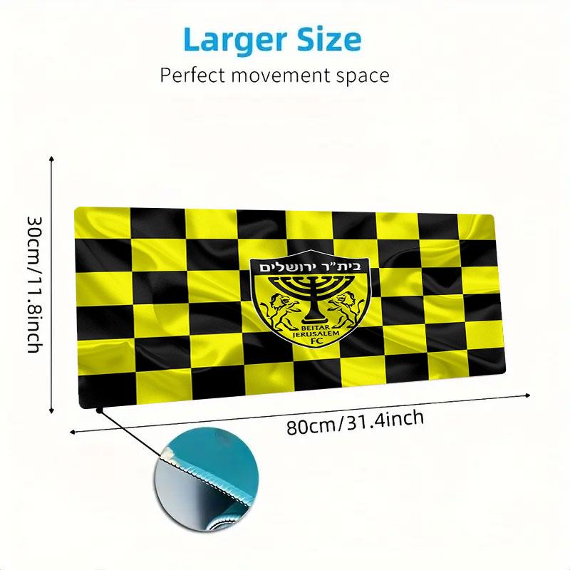 Beitar Jerusalem F.C Large Size Mouse Pad Large Gaming Table Cushion Non-slip Laptop Tablet Big Mousepad XXL Mat Mini PC Playmat With Lock edge