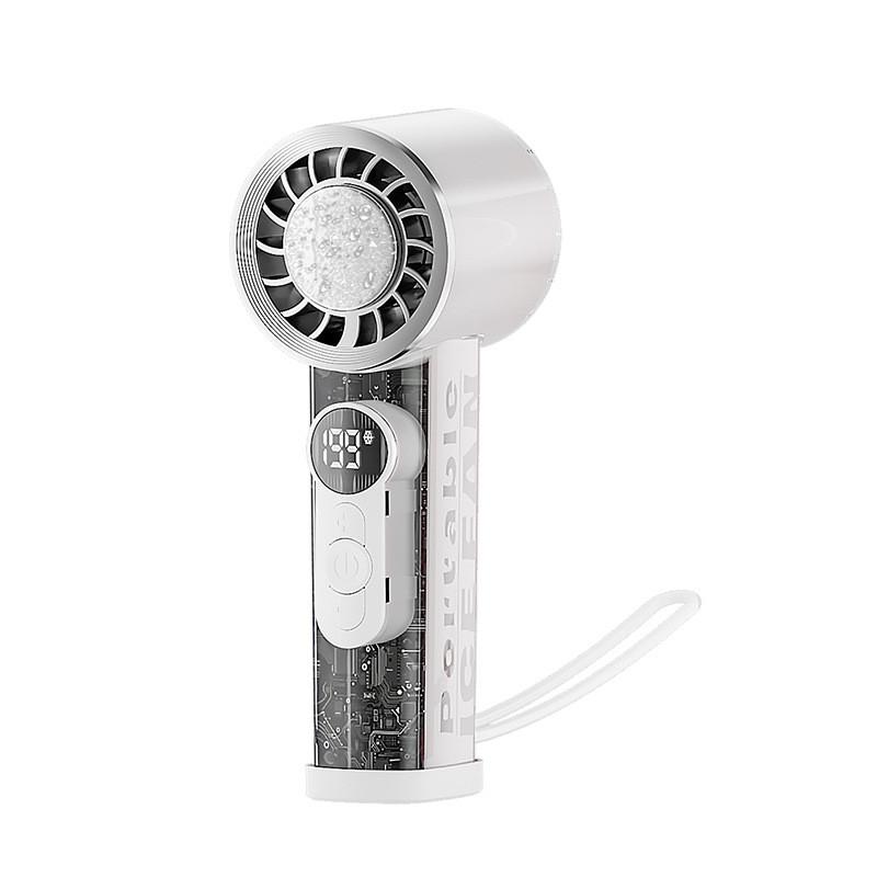 Handheld Semiconductor Cooling Fan With Usb Rechargeable Battery For Outdoor Office Use