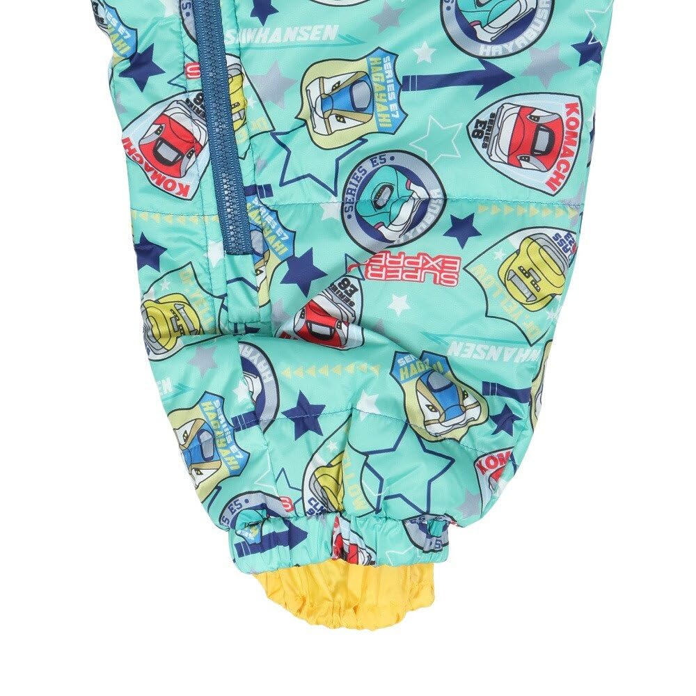 Marie Claire Kids' Snow Jumpsuit, Shinkansen, Perfect for Snow Play, Water-Repellent, Padded, Fleece-Lined, Hooded, 144350, Green, MNT 90