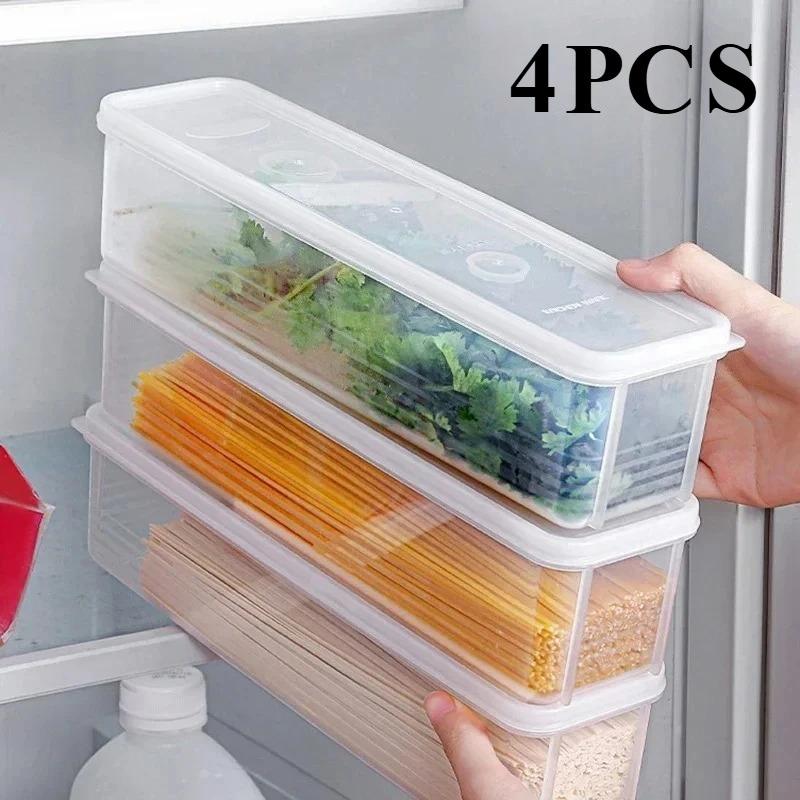 Transparent Airtight Food Storage Boxes: Small Refrigerator Preservation Containers – Fresh-Keeping Organizer Artifact!