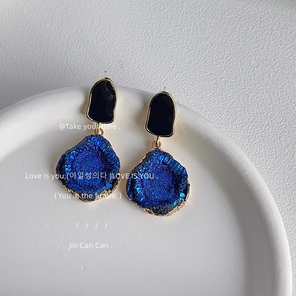 Blue Galaxy!~ Needle Plated Earrings, Earrings