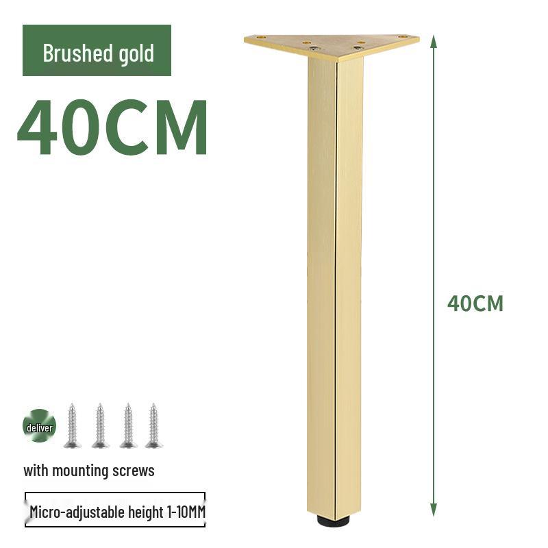 Adjustable Gold/Black Furniture Legs: Aluminum Alloy Support Feet for Bathroom Cabinets and Sofas