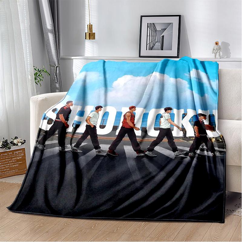 SLAM DUNK 29 Style New Cartoon SHOHOKU Basketball Anime Blanket,Soft Throw Blanket for Home Bedroom Bed Sofa Travel Cover Kids