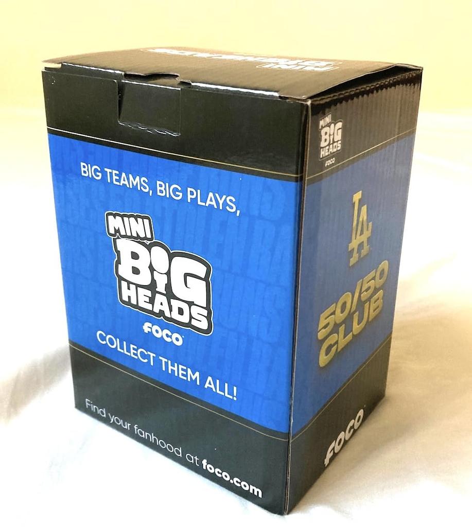 Limited Edition of 10,000: Shohei Ohtani Los Angeles Dodgers 50/50 Bubble Head Doll with Gold Base, Official MLB Item [Parallel Import]