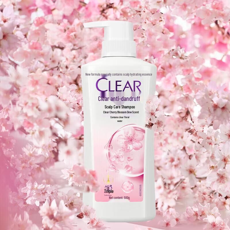 Clear Cherry Blossom Anti-Dandruff Moisturizing Shampoo