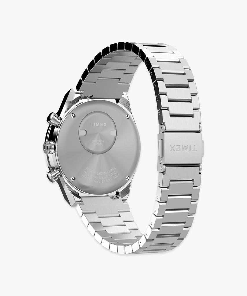 Taimaegseu Q Timex Chronograph Subdial Metal Watch 40Mm