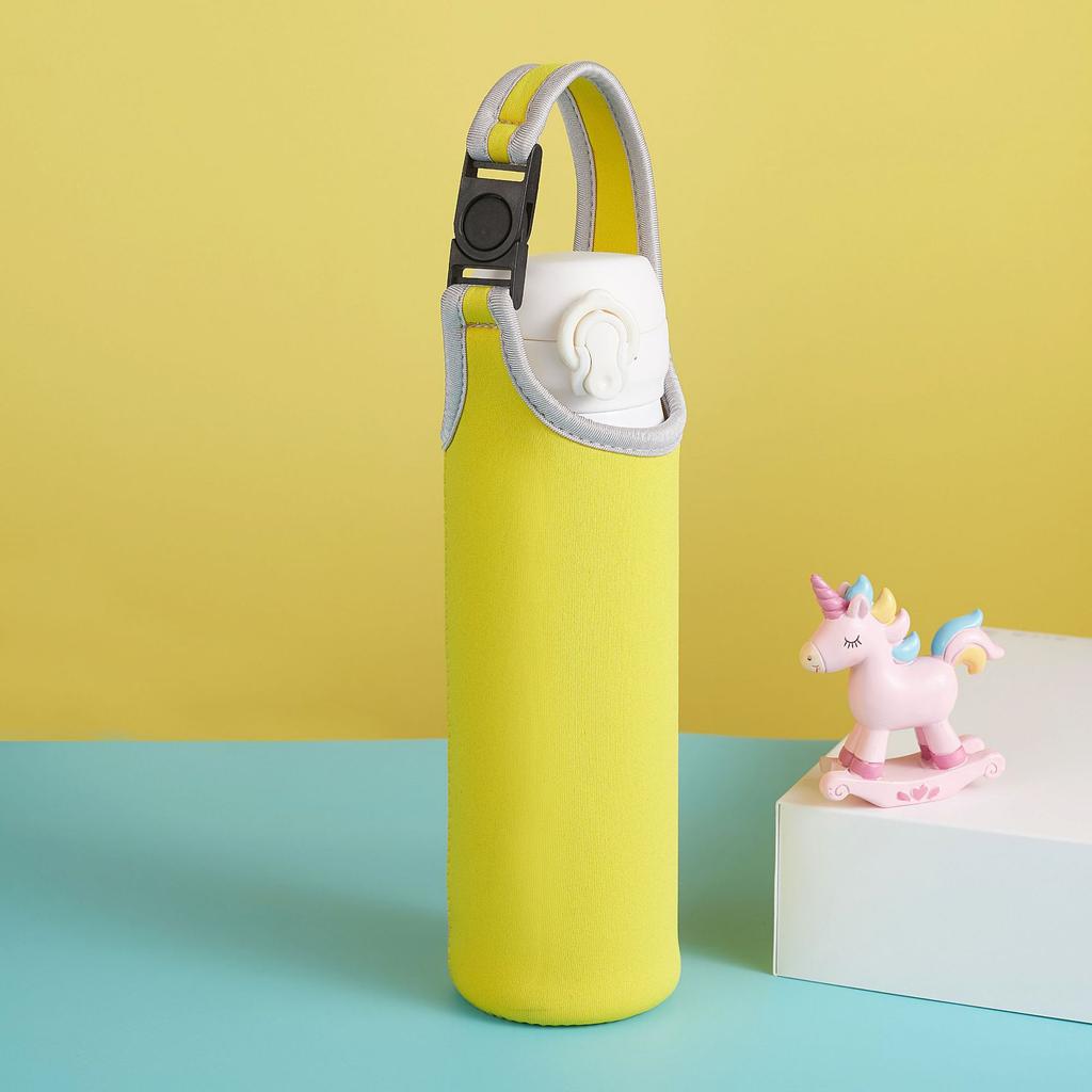 450ml-600ml Tragbare Neopren Vakuumbecher Hülle Wasserflaschenbezug Isolierhülle Tasche Glasflaschenetui Beutel Sport Camping Ac